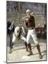 Baseball Batter Waiting for a Pitch, 1880s-null-Mounted Giclee Print