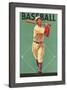 Baseball Batter-null-Framed Art Print