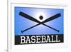 Baseball Blue Sports-null-Framed Art Print