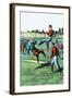 Baseball Brawl Begins-null-Framed Art Print