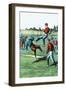 Baseball Brawl Begins-null-Framed Art Print