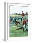 Baseball Brawl Begins-null-Framed Art Print