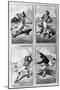 Baseball Cards Showing Various Positions-null-Mounted Giclee Print