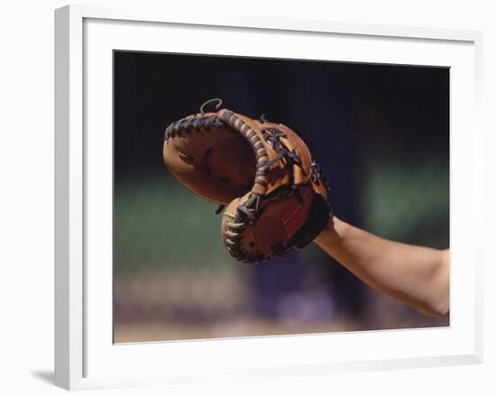 Baseball Catcher's Mitt-null-Framed Photographic Print