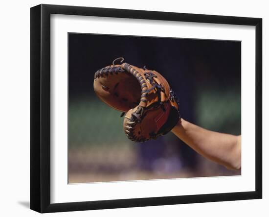 Baseball Catcher's Mitt-null-Framed Photographic Print