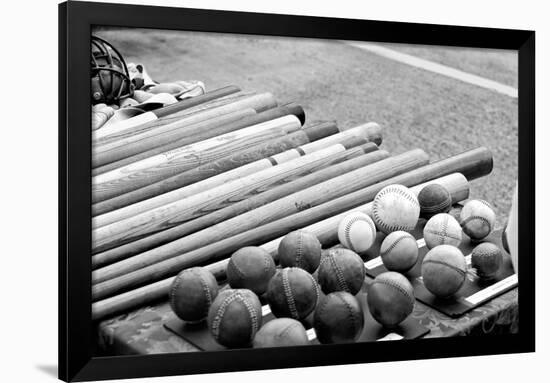Baseball Equipment Poster-null-Framed Photo