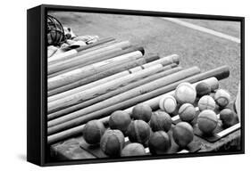 Baseball Equipment Poster-null-Framed Stretched Canvas