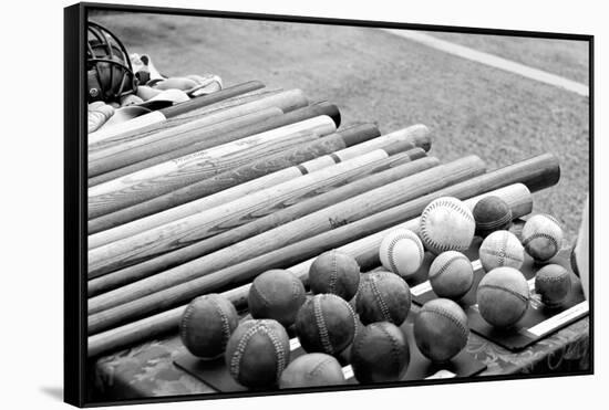 Baseball Equipment Poster-null-Framed Stretched Canvas