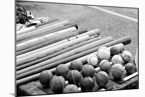 Baseball Equipment Poster-null-Mounted Photo