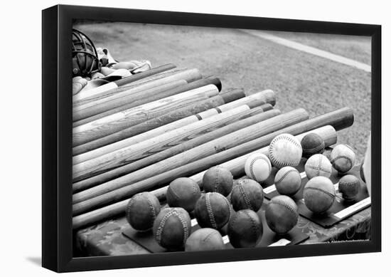 Baseball Equipment-null-Framed Poster