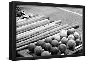 Baseball Equipment-null-Framed Poster