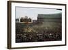 Baseball Fans Celebrating Victory-null-Framed Photographic Print