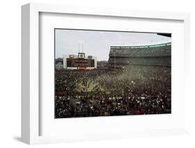 Baseball Fans Celebrating Victory-null-Framed Photographic Print