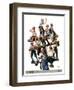 "Baseball Fans,"October 1, 1927-Eugene Iverd-Framed Giclee Print