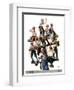 "Baseball Fans,"October 1, 1927-Eugene Iverd-Framed Giclee Print