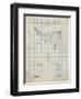 Baseball Field Lights Patent-Cole Borders-Framed Art Print