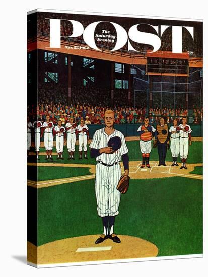 "Baseball Fight," Saturday Evening Post Cover, April 28, 1962-James Williamson-Stretched Canvas