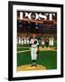 "Baseball Fight," Saturday Evening Post Cover, April 28, 1962-James Williamson-Framed Giclee Print