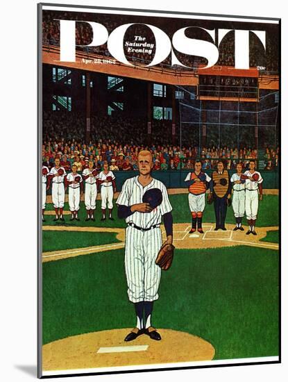 "Baseball Fight," Saturday Evening Post Cover, April 28, 1962-James Williamson-Mounted Giclee Print