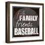 Baseball Friends-Lauren Gibbons-Framed Art Print