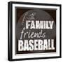 Baseball Friends-Lauren Gibbons-Framed Art Print