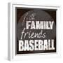 Baseball Friends-Lauren Gibbons-Framed Art Print