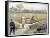 Baseball Game, 1888-null-Framed Stretched Canvas