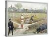 Baseball Game, 1888-null-Stretched Canvas