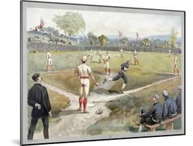 Baseball Game, 1888-null-Mounted Giclee Print