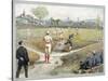 Baseball Game, 1888-null-Stretched Canvas