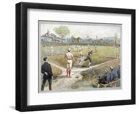 Baseball Game, 1888-null-Framed Premium Giclee Print