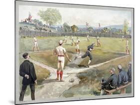 Baseball Game, 1888-null-Mounted Giclee Print