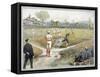 Baseball Game, 1888-null-Framed Stretched Canvas