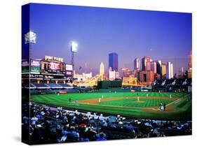 Baseball Game at Heinz Stadium, Pittsburgh, Pennsylvania, USA-Bill Bachmann-Stretched Canvas