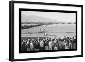 Baseball Game at Manzanar-Ansel Adams-Framed Art Print