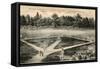 Baseball Game by Currier and Ives-null-Framed Stretched Canvas