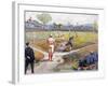 Baseball Game, c1887-L. Prang & Co.-Framed Giclee Print