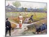 Baseball Game, c1887-L. Prang & Co.-Mounted Giclee Print
