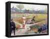 Baseball Game, c1887-L. Prang & Co.-Framed Stretched Canvas