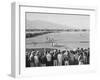 Baseball game, Manzanar Relocation Center, 1943-Ansel Adams-Framed Photographic Print