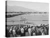 Baseball game, Manzanar Relocation Center, 1943-Ansel Adams-Stretched Canvas