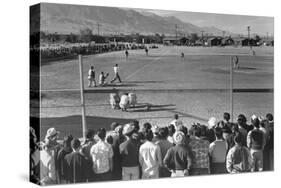 Baseball Game-Ansel Adams-Stretched Canvas