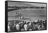 Baseball Game-Ansel Adams-Framed Stretched Canvas