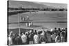 Baseball Game-Ansel Adams-Stretched Canvas