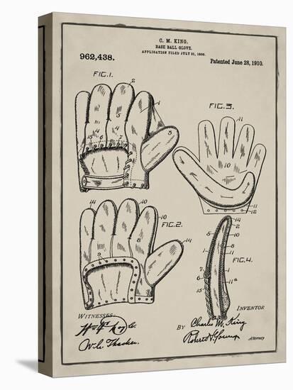 Baseball Glove, 1909-Bill Cannon-Stretched Canvas