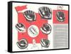 Baseball Gloves-null-Framed Stretched Canvas