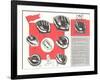 Baseball Gloves-null-Framed Art Print