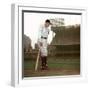 Baseball Great Babe Ruth, Addressing Crowd and Press During Final Appearance at Yankee Stadium-Ralph Morse-Framed Premium Photographic Print