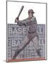 Baseball Grey-null-Mounted Giclee Print