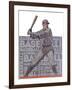 Baseball Grey-null-Framed Giclee Print